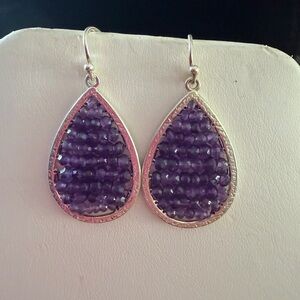 Stunning Silpada amethyst earrings